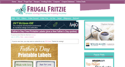 Desktop Screenshot of frugalfritzie.com